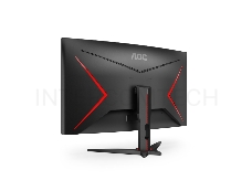МОНИТОР 31.5 AOC C32G2ZE Black-Red (VA, изогнутый, 1920x1080, 240Hz, 1 ms, 178°/178°, 300 cd/m, 80M:1, +2xHDMI 2.0, +Di