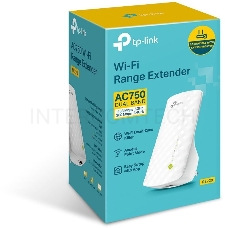 Усилитель Wi-Fi сигнала TP-Link AC750 OneMesh WiFi Range Extender, 300Mbps at 2.4G and 433Mbps at 5G, compact house with internal antennas, 1 10/100Mbps Ethernet port, WPS button for quick setup, Smart Indicator for best location, support OneMeshTMtechnol