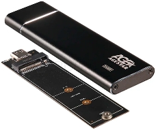 Внешний корпус AgeStar USB 3.1 Type-C M.2 NVME (M-key)  AgeStar 31UBNV5C (BLACK), алюминий, черный