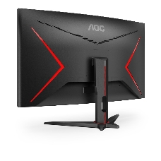Монитор AOC 31.5 16:9 2560х1440(WQHD) VA, Curved, nonGLARE, 300cd/m2, H178°/V178°, 3000:1, 80M:1, 16.7M, 1ms, VGA, 2xHDMI, DP, Height adj, Pivot, Tilt, Swivel, 3Y, Black