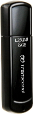 Флеш Диск Transcend 8Gb Jetflash 350 TS8GJF350 USB2.0 черный