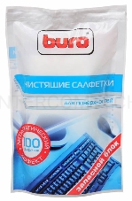 Салфетки Buro BU-Zsurface, 100 шт для поверхностей мягкая упаковка 100шт влажных