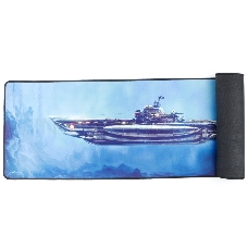 Коврик для мыши Гарнизон GMP-305, рисунок- подлодка, размеры 864*279*3мм, ткань+резина, оверлок