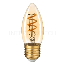 Лампа светодиодная Hiper HIPER LED FILAMENT FLEXIBLE CANDLE 4W 180Lm E27 2400K AMBER