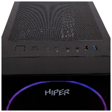 Корпус Hiper BH33 черный без БП ATX 1x120mm 1xUSB2.0 1xUSB3.0 audio bott PSU