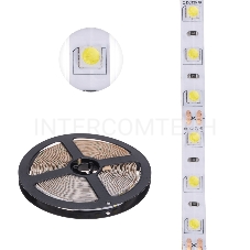 LED-лента 5 м 12 В 5050 6500 К IP23 60 LED/м для БП с клеммами LAMPER