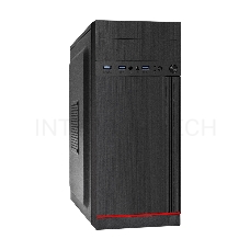 Корпус Miditower ExeGate AA-442U3 (ATX, без БП, 3*USB3.0, аудио, черный)