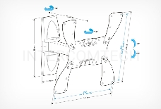 Кронштейн для телевизора Holder LCDS-5020 белый 22-42 макс.30кг настенный поворот и наклон