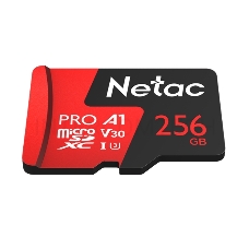 Флеш Карта MicroSD card Netac P500 Extreme Pro 256GB, retail version w/SD adapter