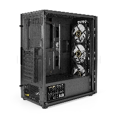 Корпус Miditower ExeGate EVO-9202-NPX700 (ATX, БП 700NPX с вент. 12 см, с окном, 1*USB+1*USB3.0, аудио, 3 вент. 12см с RGB подсветкой)