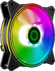 Комплект кулеров для корпуса ПК + контроллер вентиляторов/ Gamemax RQ300 kit, 3x12CM Rainbow ARGB fans, remote controller