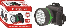 Фонарь налобный 909LED7 (7LED 1 режим; 3хR6 черн.) Ultraflash 11782