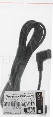 Кабель питания Hyperline PWC-IEC13A-IEC14-3.0-BK монитор-компьютер IEC 320 C13 (угловая) - IEC 320 C14 (3x1.0), 10A, прямая вилка, 3м, цвет черный