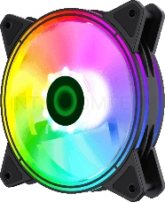 Комплект кулеров для корпуса ПК + контроллер вентиляторов/ Gamemax RQ300 kit, 3x12CM Rainbow ARGB fans, remote controller