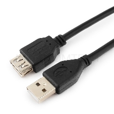 Кабель Gembird/Cablexpert CCF2-USB2-AMAF-15 USB 2.0  , AM/AF, 4.5м, экран, 2феррит.кольца, черный, пакет