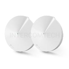Роутер беспроводной TP-Link Deco M9 Plus (DECO M9 PLUS(2-PACK)) AC2200 10/100/1000BASE-TX белый (упак.:2шт)