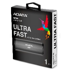 Накопитель внешний 1.8; 1TB ADATA SE760 Titan-Gray External SSD ASE760-1TU32G2-CTI USB 3.2 Gen 2 Type-C, 1000R, USB 3.2 Type-C to C cable,USB 3.2 Type-C to A cable, Quick Start Guide, RTL