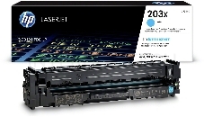 Тонер-картридж HP CF541X (HP 203X) голубой для HP LaserJet M254/M280/M281 2500 страниц.