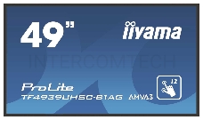 Монитор 49 Iiyama TF4939UHSC-B1AG LCD 124,5 cm (49) [16:9] 3840x2160(UHD 4K) IPS, nonGLARE, Да, 500cd/m2, H178°/V178°, 1100:1, 16.7M, 8ms, VGA, DVI, 2xHDMI, DP, Speakers, Open frame, 3Y, Black