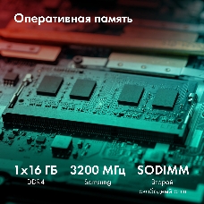 Ноутбук GMNG Skill 15.6 IPS FHD 144Hz/Intel Core i5 12450H/16Gb/SSD512Gb/NVIDIA RTX 3060/noOS/black
