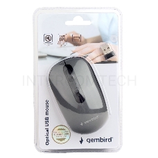 Мышь беспров. Gembird MUSW-355-Gr, серый, бесш.клик, soft touch, 3кн.+колесо-кнопка, 1600DPI, 2,4ГГц