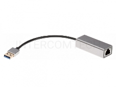 Кабель-переходник USB 3.0 (Am) --> LAN RJ-45 1000 Mbps, Alum Shell, Aopen/Qust <ADU312M>