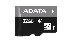Флеш карта microSDHC 32GB ADATA  UHS-1 CL10 (AUSDH32GUICL10-RA1) + SD adaptor