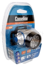 Фонарь Camelion LED5313-19F4 (фонарь налобн, металлик, 19LED, 4 реж, 3XR03 в компл, пласт, блист)