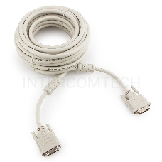 Кабель DVI-D dual link Gembird/Cablexpert CC-DVI2-10M, 25M/25M, 10м, экран, феррит.кольца, пакет