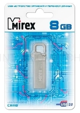 Флеш Диск 8GB Mirex Crab, USB 2.0