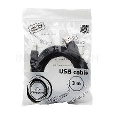 Кабель Gembird/Cablexpert CCF2-USB2-AMBM-10 USB 2.0 Pro  AM/BM, 3м, экран, 2феррит.кольца, черный, пакет