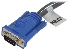 Кабель KVM ATEN 2L-5201U USB(тип А Male)+HDB15(Male) <->  SPHD15(Male) 1,2м., черный.