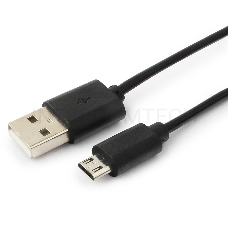 Кабель Cablexpert USB 2.0 Pro, AM/microBM 5P, 1.8м, витой, черный, пакет (CC-mUSB2C-AMBM-6)