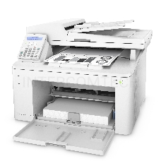 МФУ HP LaserJet Pro MFP M227fdn, лазерный принтер/сканер/копир/факс, A4, 28 стр/мин, 1200x1200 dpi, 256 Мб, ADF35, дуплекс, подача: 260 лист., вывод: 150 лист., Post Script, Ethernet, USB, NFC, ЖК-панель (Старт.к-ж 1600 стр)