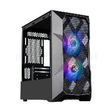 Корпус Cooler Master MasterCase TD300 Mesh, USB3.0x2, 2x120ARGBFans, Black, mATX, w/o PSU