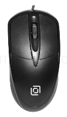 Мышь Oklick 125M черный оптическая (1200dpi) USB (3but)