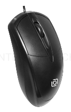 Мышь Oklick 125M черный оптическая (1200dpi) USB (3but)