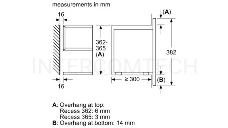 Микроволновая печь SIEMENS BE634LGS1M iQ700 Встраиваемая, 382 x 594 x 318 21л 900W гриль TouchControl 10 автопрограмм открытие двери с кнопки