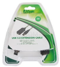 Кабель Aopen/Qust Кабель-адаптер USB2.0-repeater, удлинительный активный <Am-->Af> 5м (ACU823-5M) 6938510851314