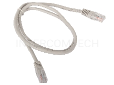 Коммутационный шнур Патчкорд литой Aopen/Qust ANP511_1M UTP кат.5е 1м серый
