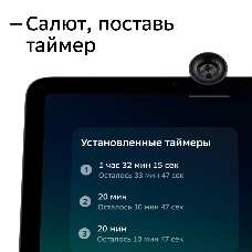 Смарт-дисплей Sber SberPortal голос.п.:Салют 30W черный (SBDV-00010)