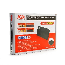 Внешний корпус для HDD/SSD AgeStar 3UB2A14 SATA II пластик/алюминий черный 2.5