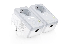 Сетевой адаптер TP-Link TL-PA4010PKIT AV600 Powerline  Adapter with AC Pass Through Starter Kit, Ultra Compact Size, 500Mbps Powerline Datarate,  10/100Mbps Fast Ethernet, HomePlug AV, Green Powerline,  Plug and Play