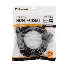 Кабель PROconnect HDMI - HDMI 2.0, 10м, Gold