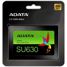 Накопитель SSD ADATA 240GB SU630SS Client SSD ASU630SS-240GQ-R SATA 6Gb/s, 520/450, IOPS 30/65K, MTBF 1.5M, 3D QLC, 50TBW, RTL