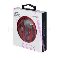 Кабель Crown USB - microUSB CMCU-3103M red