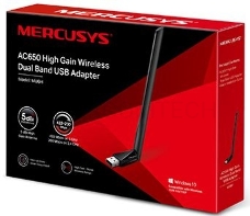 Двухдиапазонный Wi-Fi USB адаптер Mercusys MU6H AC650 высокого усиления