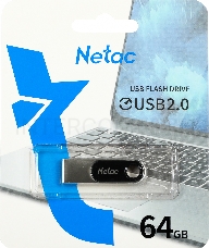 Флеш Диск Netac U278 64Gb <NT03U278N-064G-20PN>, USB2.0, металлическая матовая