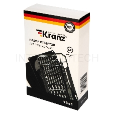 Набор отверток для точных работ KRANZ 73 предмета