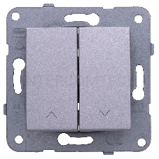 Переключатель Panasonic Karre&Arkedia скрыт. 2кл. IP20 серебро (упак.:1шт) (WKTT00112SL-RU)